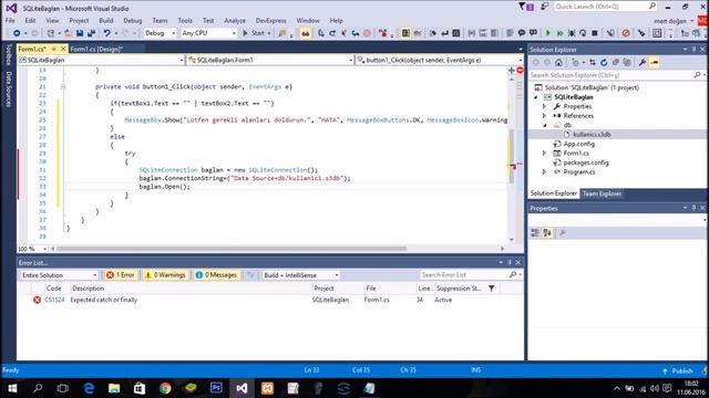 C# SQLite Veritabanı Kullanımı ve İşlemler смотреть онлайн