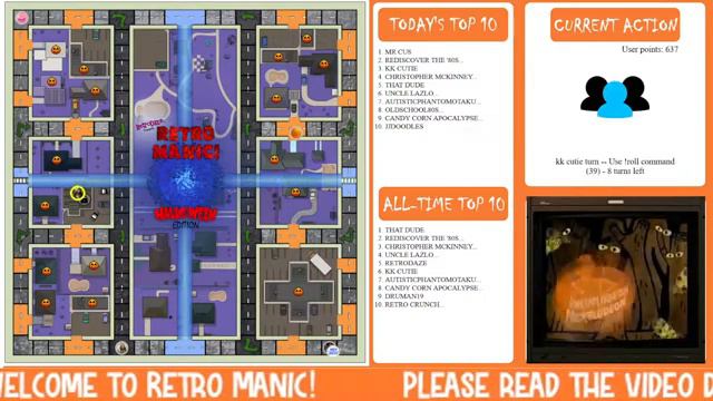 Retro Manic! Interactive YouTube Livestream Board Game Halloween S20 смотреть онлайн