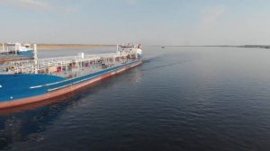 Волгонефть 134 на Красноармейском рейде в Волгограде. Россия.