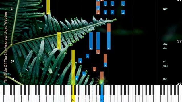 🎹Chord & Lyrics, This Side Of The Sky, Andrew Lloyd Webber, Synthesia Piano смотреть онлайн