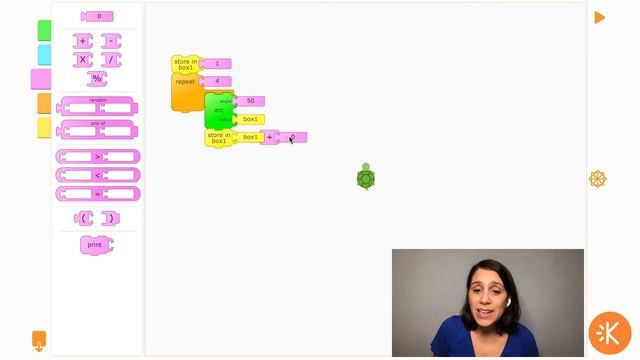 Turtle Art Skill 7:  Variables