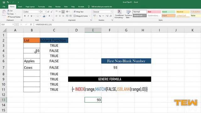 How to Retrieve First Non Blank Value & First Numeric Value in a List in #Excel ? ? смотреть онлайн