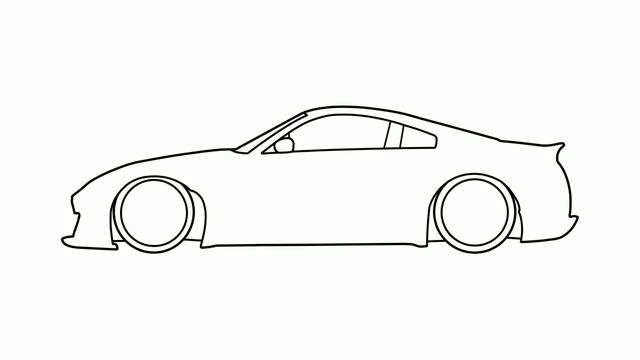 How to draw a NISSAN 350Z ROCKET BUNNY / drawing nissan fairlady z nismo 2002 stance car смотреть онлайн