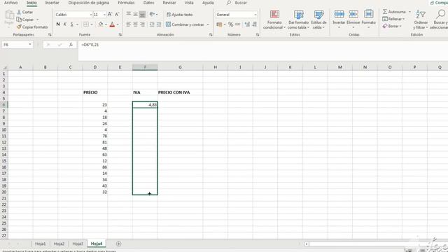 COMO CALCULAR EL IVA EN EXCEL 2023. FÓRMULA смотреть онлайн