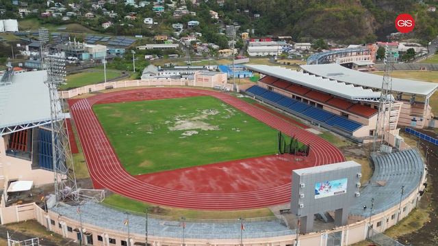Relaying of tracks at the Kirani James Athletic Stadium nearing completion смотреть онлайн