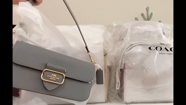 🎀 COACH Unboxing | Pink Purple Ivory Bags | Millie Mollie Morgan Chaise Lane Dempsey Rowan 🎀 смотреть онлайн