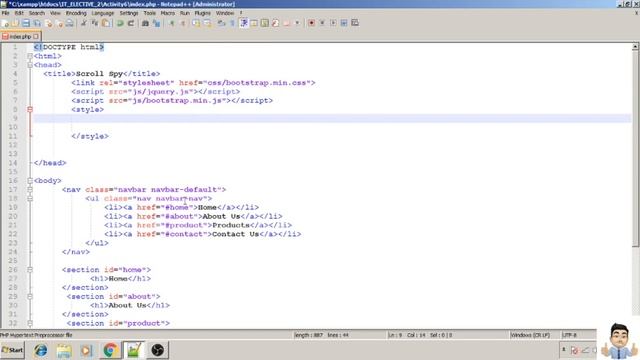 Bootstrap Scroll Spy смотреть онлайн