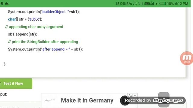 Java string builder append() method(2) смотреть онлайн