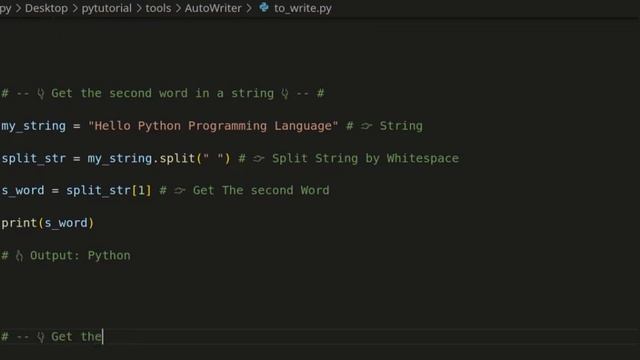 Python Get Fist, Second Last Word in String смотреть онлайн