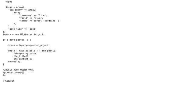 Wordpress: Get posts of an specific term of a custom taxonomy смотреть онлайн