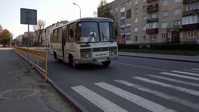 ПАЗ-32053 АС1201ВМ маршрутом 15 смотреть онлайн