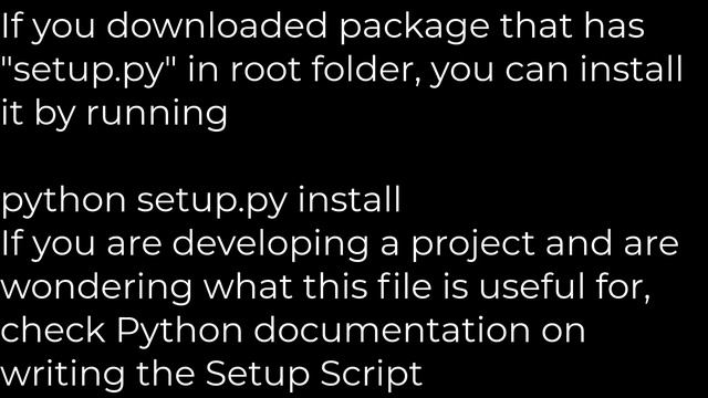 Python :What is setup.py?(5solution) смотреть онлайн