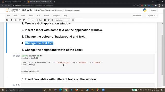 GUI with TKinter || Label Widget смотреть онлайн