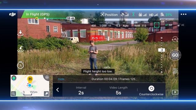 Режим Гиперлапс (Hyperlapse mode) на DJI Mavic 2 Pro / Обучение смотреть онлайн