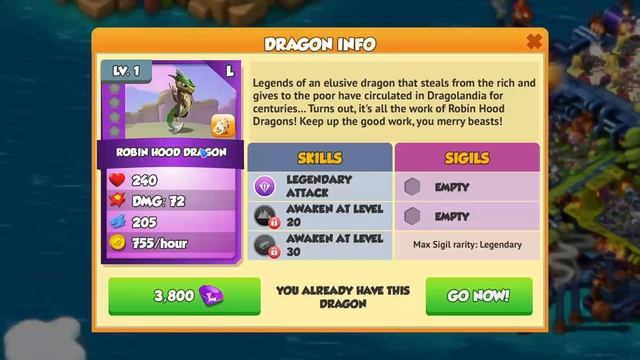 Hatched Robin Hood Dragon-Dragon Mania Legends | Finished Verdant Flora Solo event | DML смотреть онлайн
