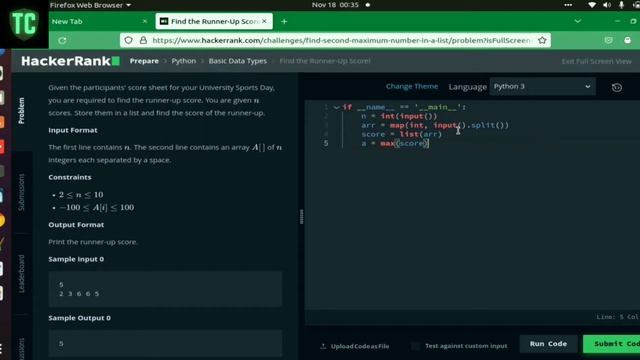 Find the Runner-Up Score Python | Hackerrank Python Solutions @technicalcourses смотреть онлайн