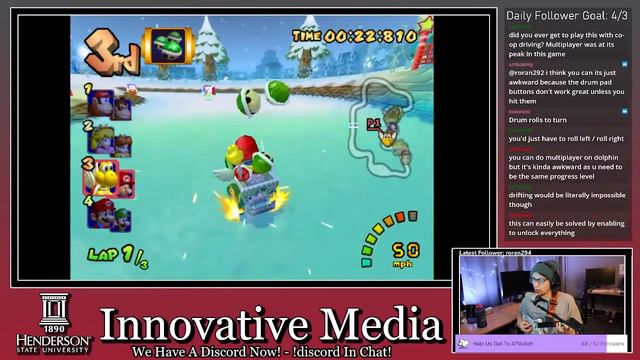 Playing Mario Kart with a GUITAR HERO Controller!! VOD (Part 1) смотреть онлайн