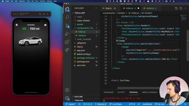 ? Build Tesla Clone with React Native for iOS and Android смотреть онлайн