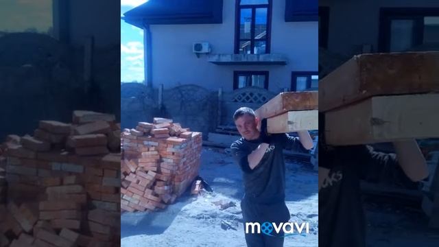 Открытая терасса из бруса часть-1 смотреть онлайн