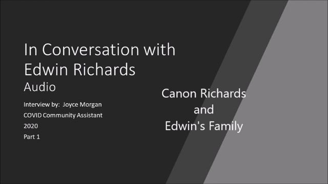 In Conversation with Edwin Richards 2020 смотреть онлайн