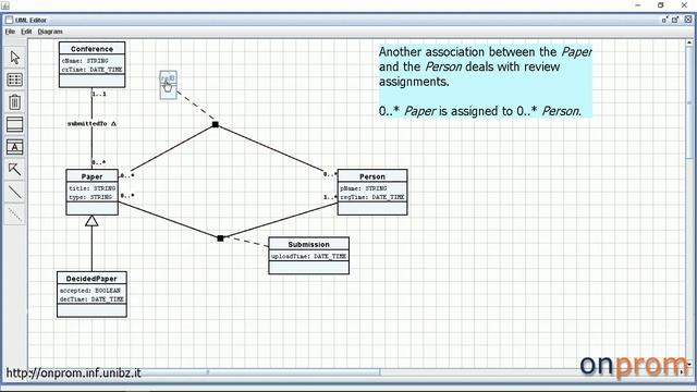 onprom: Creating a conceptual data schema using UML editor смотреть онлайн