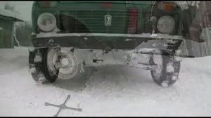 НИВА на грунтозацепах по бездорожью