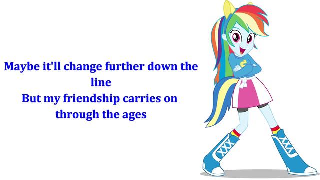 My Little Pony - Equestria Girls Friendship Through The Ages Lyrics смотреть онлайн