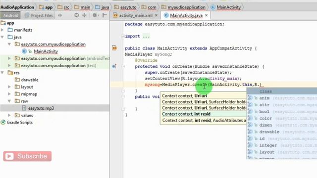 Audio/Music in Android App | Android Studio Tutorial (Beginners) HD | All About Android смотреть онлайн