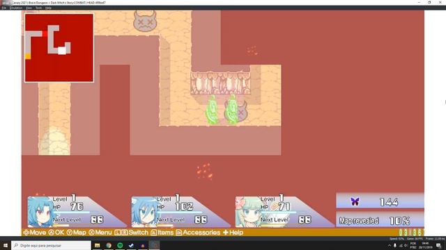 EMULADOR DE NINTENDO SWITCH YUZU Gameplay Brave Dungeon Dark Witch Story Combat смотреть онлайн
