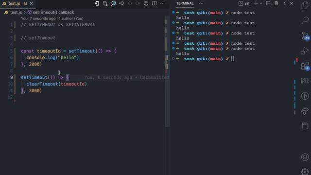 setTimeout vs setInterval in JavaScript смотреть онлайн