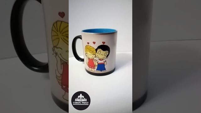 Фото печать на чашке. Магические чашки. Чашки хамелеон. Подарок ко дню Валентина. 14 февраля. смотреть онлайн