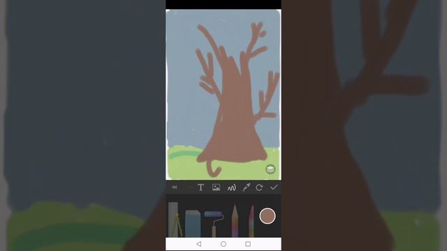 рисуем осеннию картину (осеннее настроение) смотреть онлайн