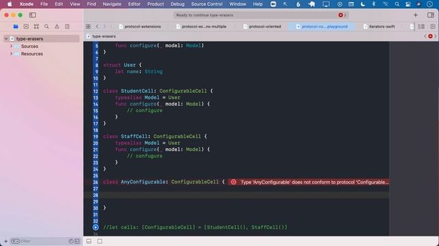 Type Erasers in Swift смотреть онлайн