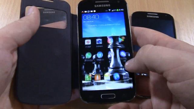 SAMSUNG GALAXY S4 MINI LTE IN S VIEW FLIP COVER CASE & 2 S4 Incoming Call at the same time смотреть онлайн