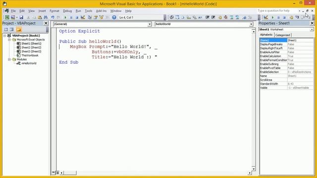 Understanding VBA Code: How to Open the Visual Basic Editor in Excel смотреть онлайн