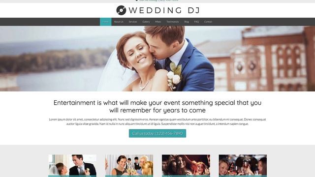 The Wedding DJ WordPress Theme - a premium website template for wedding DJ's or bands смотреть онлайн