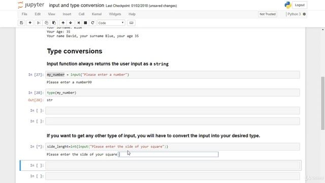 lesson14. Input and Type Conversion смотреть онлайн