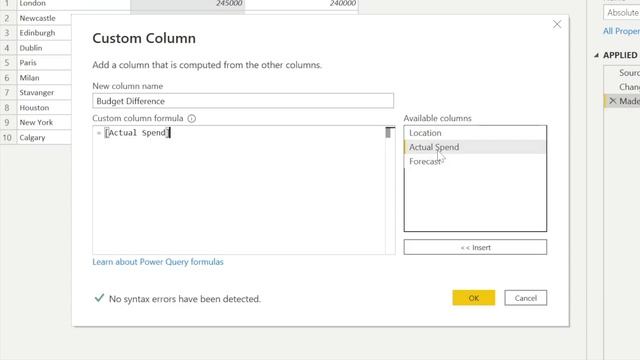 Creating Absolute Values within Power Query Custom Columns | Power BI | Power Query M Functions смотреть онлайн