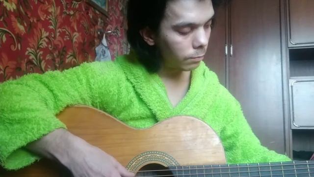 Простая но красивая мелодия на гитаре смотреть онлайн