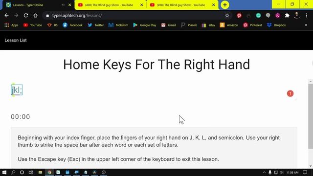 Free Typing Tutorial for The Blind And Visually Impaired - Typer Online смотреть онлайн