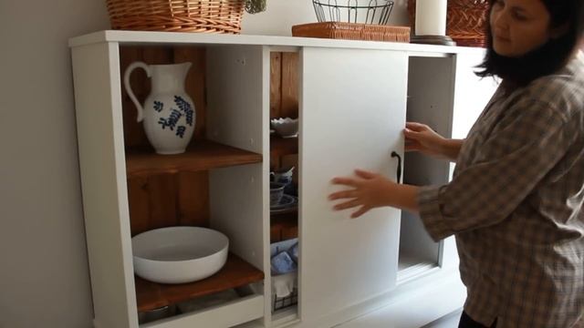 Aesthetic Repair And Organization Of A Sideboard. Furniture That Has Become A Relic Of The House
