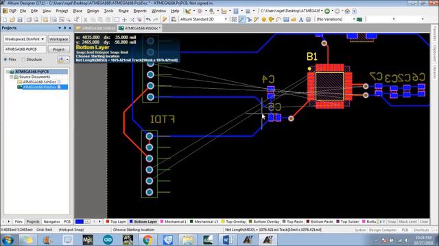 Double Layer PCB in Altium Designer Part-3: Layout Designing смотреть онлайн