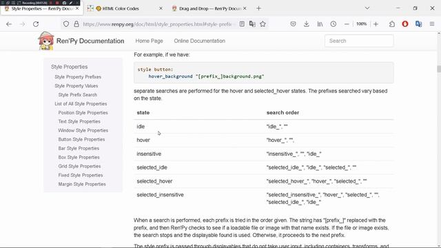 Renpy information inventory tutorial(Using screen, styles, if states, draggable) смотреть онлайн