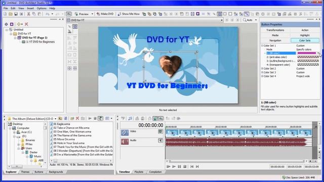 How to make a Basic DVD using Vegas Movie Studio & DVD Architect Studio (Part 2) смотреть онлайн
