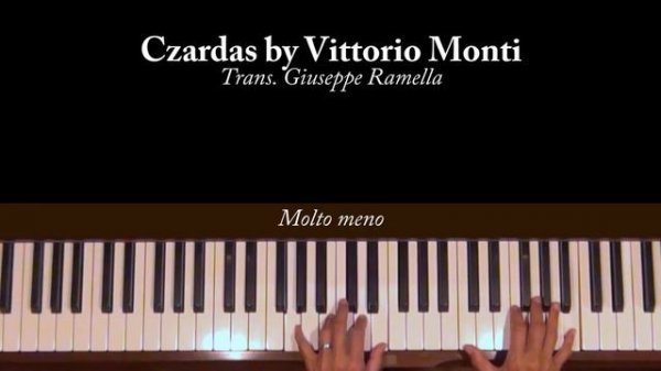 Czardas by Vittorio Monti (arr. Ramella) Piano Tutorial