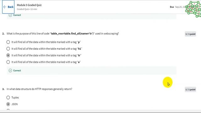 Python for Data Science, AI & Development IBM Skills Network | Week 5 Quiz answer | Coursera смотреть онлайн