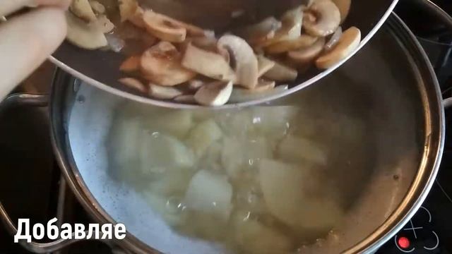 Нежный крем-суп из шампиньонов | Можно использовать лесные грибы