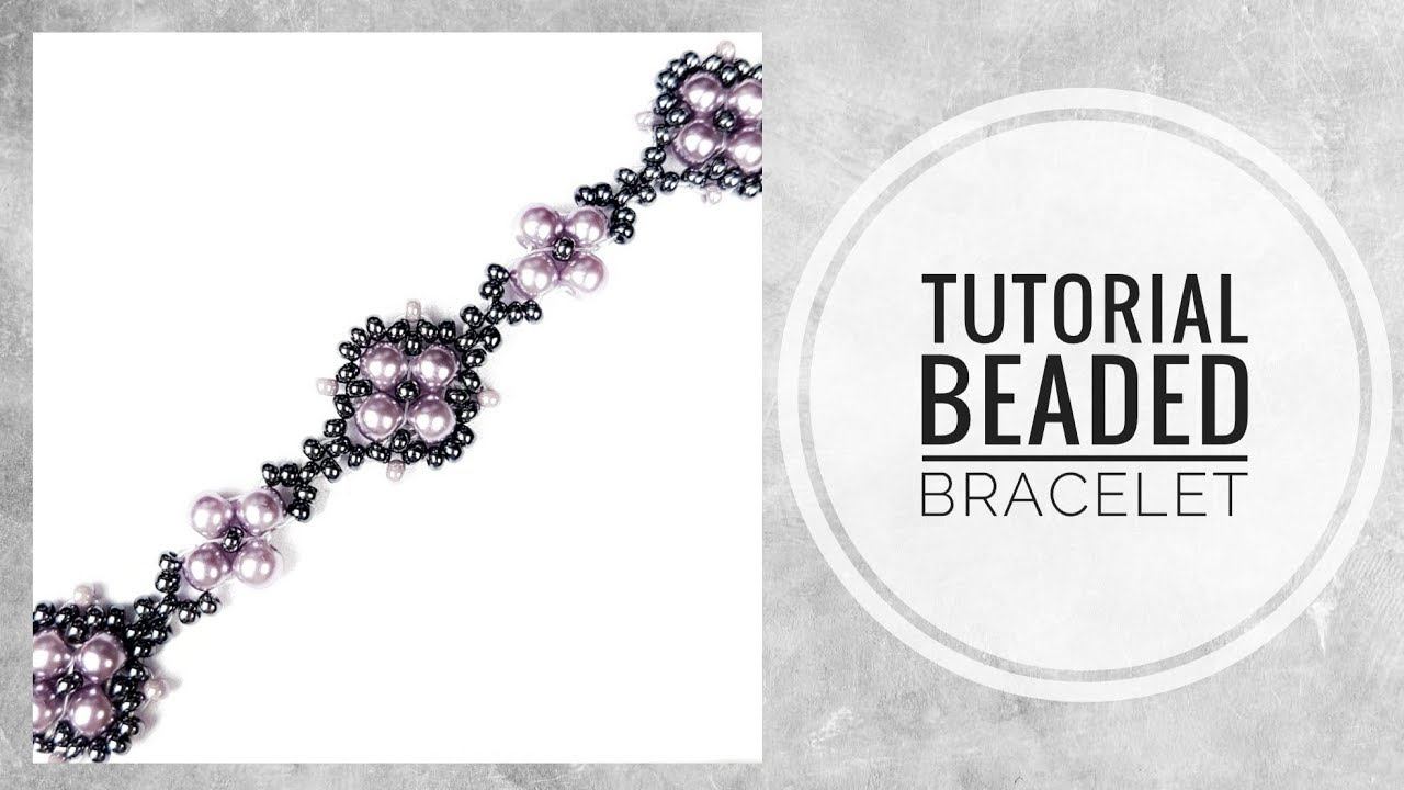 #МК - Браслет из бусин и бисера | #Tutorial - Bead and seed beads bracelet смотреть онлайн