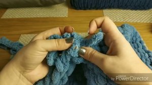 Чехол для подушки из плюшевой пряжи alize puffy