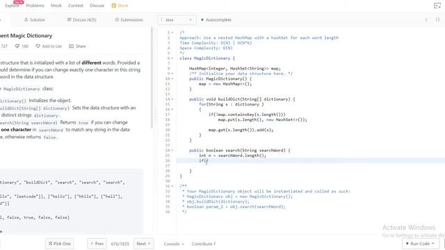 676. Implement Magic Dictionary (LeetCode) смотреть онлайн
